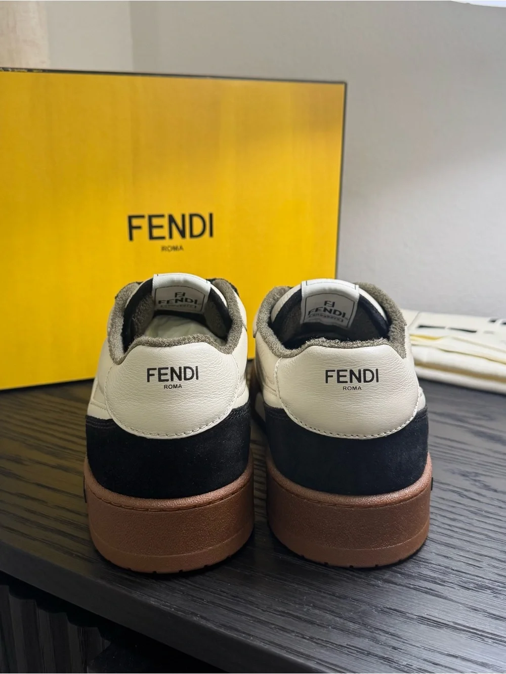 Fendi Men's Match FF Jacquard Low-Top Sneakers 12